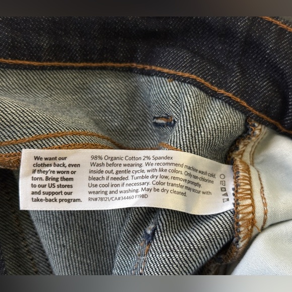 Eileen Fisher Women's Organic Cotton Demin Jeans Size 6 - Picture 5 of 6